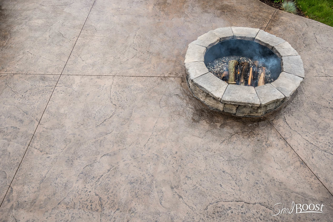 Closeup on Stamped Concrete